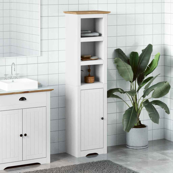 Mueble de baño BODO blanco y marrón 44x30x160 cm M 3
