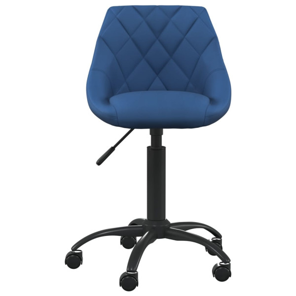Silla de comedor de terciopelo azul M 3