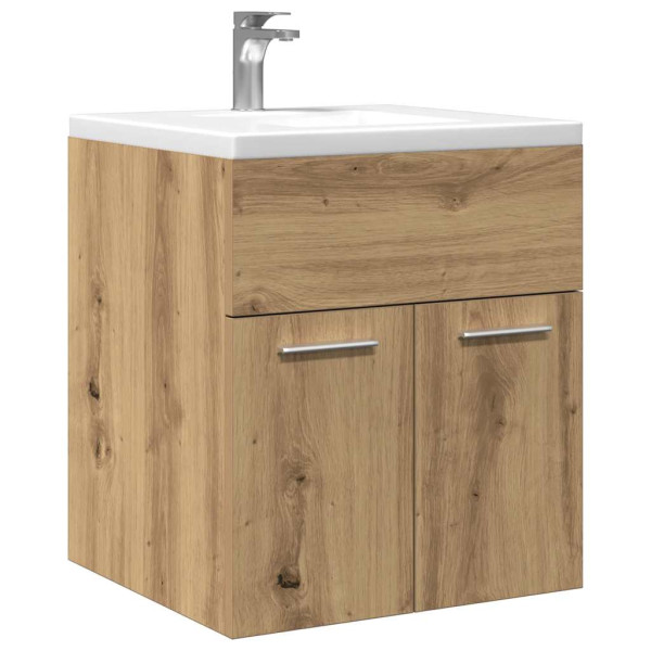 Mueble de lavabo de baño madera roble artisan 41x38.5x46 cm D
