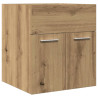 Mueble de lavabo de baño madera roble artisan 41x38.5x46 cm 2