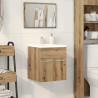 Mueble de lavabo de baño madera roble artisan 41x38.5x46 cm 3
