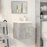 Mueble de lavabo madera ingeniería gris hormigón 41x38.5x46 cm 3