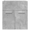 Mueble de lavabo madera ingeniería gris hormigón 41x38.5x46 cm 4