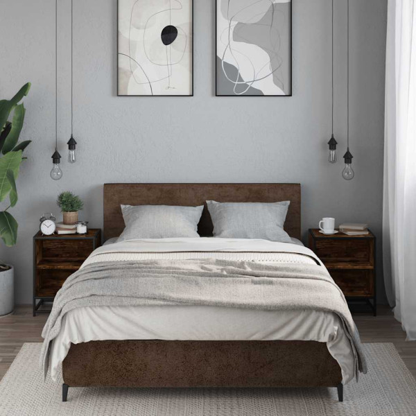 Mesas de cabeceira 2 pcs carvalho fumado 40x31x50 cm M 3