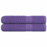Toalhas de sauna 2 pcs 80x200 cm 360 gsm 100% algodão roxo 1