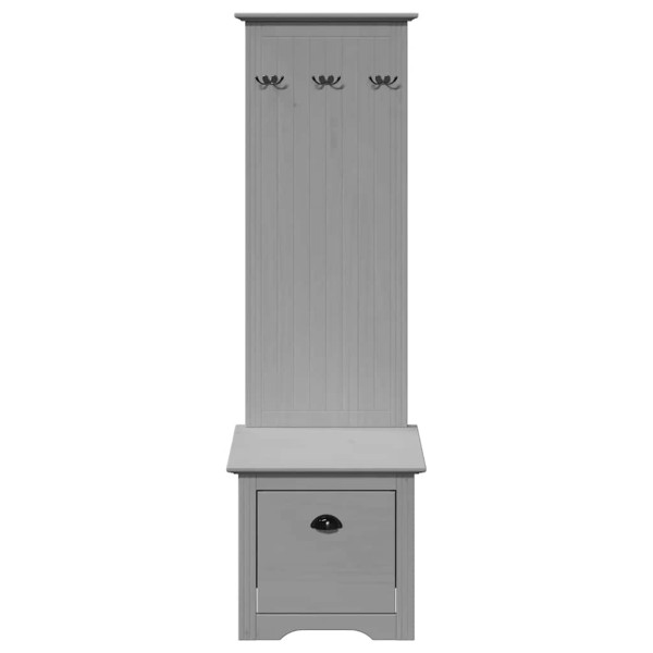 Mueble de entrada con ganchos BODO gris 50x40x157 cm M 4