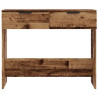 Mesa consola madera contrachapada envejecida 90x36x75 cm 4
