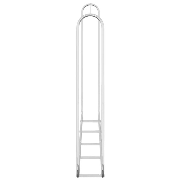 Leñero con alambre de acero 250x25x150 cm acero galvanizado M 5