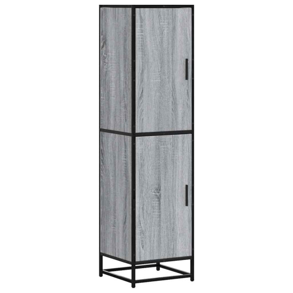 Aparador alto madera ingeniería metal gris sonoma 35.5x35x13 cm M 2