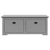 Banco de recibidor BODO gris 114x40x45 cm 4
