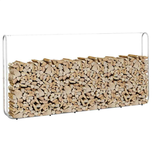 Leñero con alambre de acero 300x25x150 cm acero galvanizado D