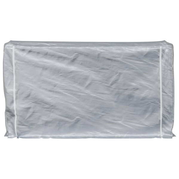 Rack de lenha com tampa de chuva 250x25x150 cm aço galvanizado M 4