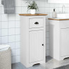 Mueble de baño BODO blanco y marrón 44x30x90 cm 3