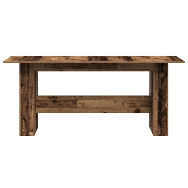 Mesa de comedor de aglomerado madera envejecida 180x90x76 cm M 4