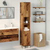 Armario de baño madera contrachapada envejecida 30x30x179 cm 3