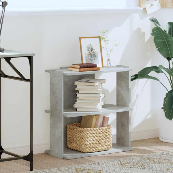 Estante com 3 prateleiras derivados de madeira cinzento cimento M 3