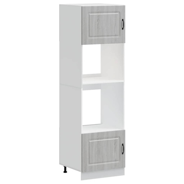 Armários forno 2 pcs Lucca derivados de madeira cinzento sonoma M 2