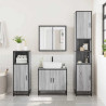 Armario de baño madera contrachapada gris sonoma 35x37.5x100 cm 3