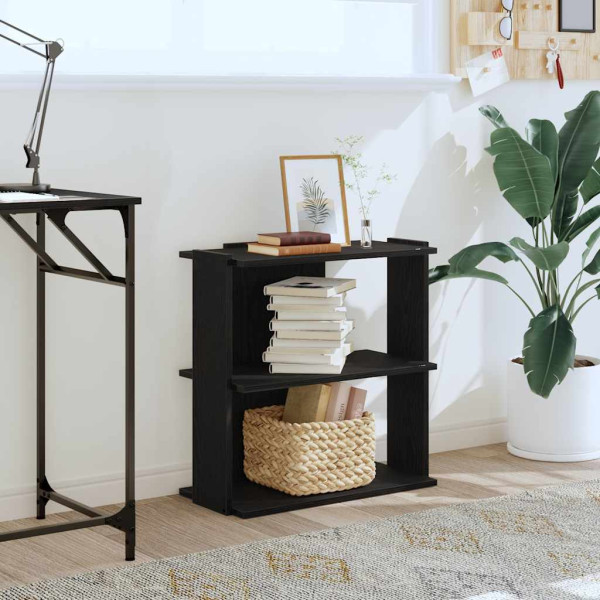 Estante c/ 3 prateleiras 60x30x60 cm derivados de madeira preto M 3