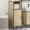 Armario de baño madera contrachapada roble Sonoma 35x37.5x100cm 4