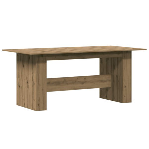 Mesa de comedor madera ingeniería roble artisan 180x90x76 cm H