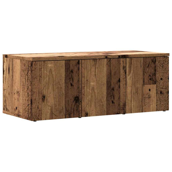 Mueble para TV madera contrachapada envejecida 80x34x30 cm M 2