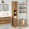Mueble de baño madera de ingeniería roble artisan 30x30x179 cm 3