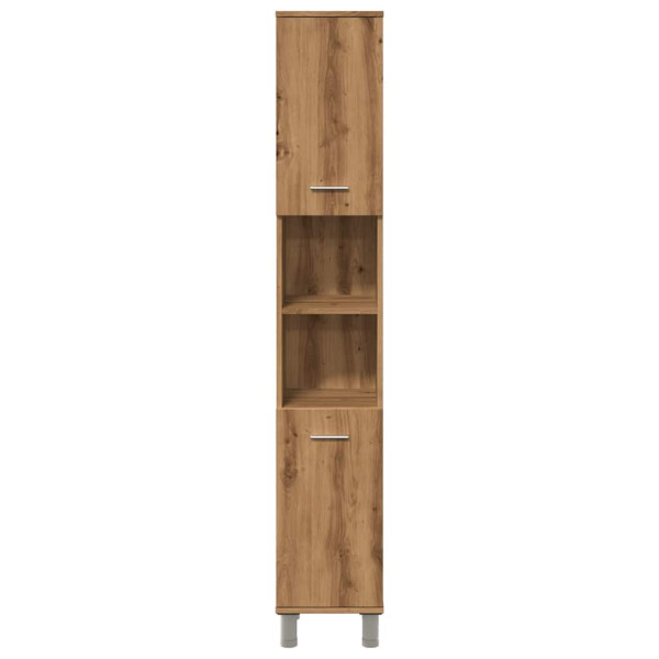 Mueble de baño madera de ingeniería roble artisan 30x30x179 cm M 4