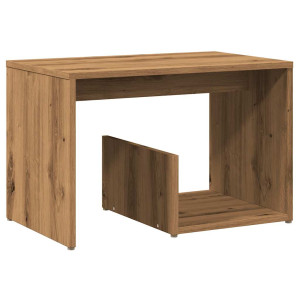 Mesa auxiliar de madera de ingeniería roble artisan 59x36x38 cm H