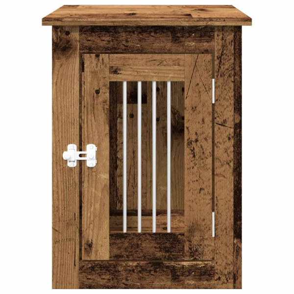 Jaula para perros madera de ingeniería madera vieja 45x62x59 cm M 4