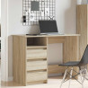 Escritorio de madera de ingeniería roble Sonoma 102x50x75 cm 3