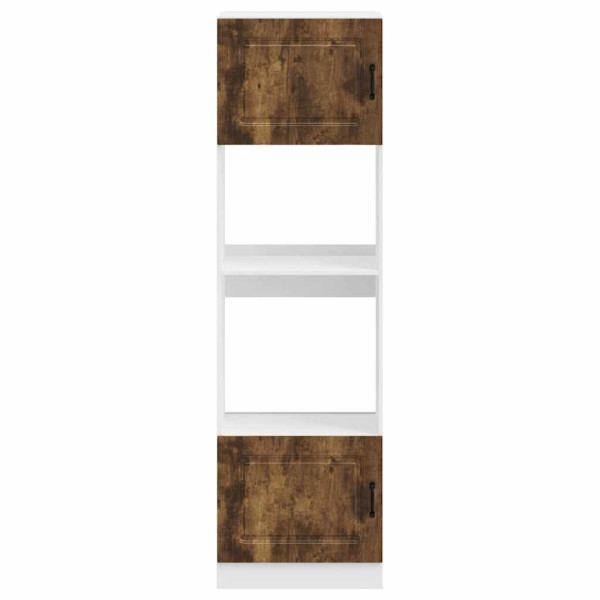 Armários forno 2 pcs Lucca derivados de madeira carvalho fumado M 4