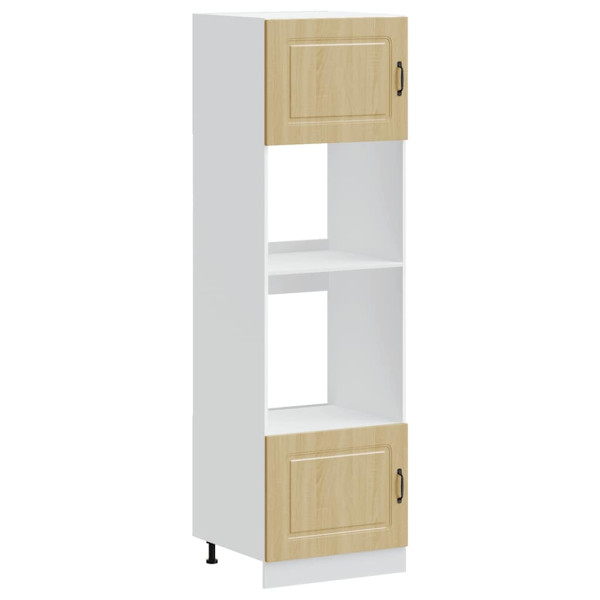 Armários forno 2 pcs Lucca derivados de madeira carvalho sonoma M 2