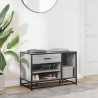 Banco zapatero madera de ingeniería gris sonoma 80x40x53.5 cm 3