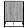 Banco para calçado sonoma 80x40x53.5 cm madeira metal cinzento 5