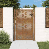 Puerta de jardín acero corten diseño cuadrado 105x130 cm 1