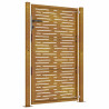 Puerta de jardín acero corten diseño cuadrado 105x130 cm 5