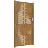 Puerta de jardín acero corten diseño cuadrado 105x205 cm 2