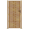 Portão de jardim 105x205 cm aço corten design quadrados 4