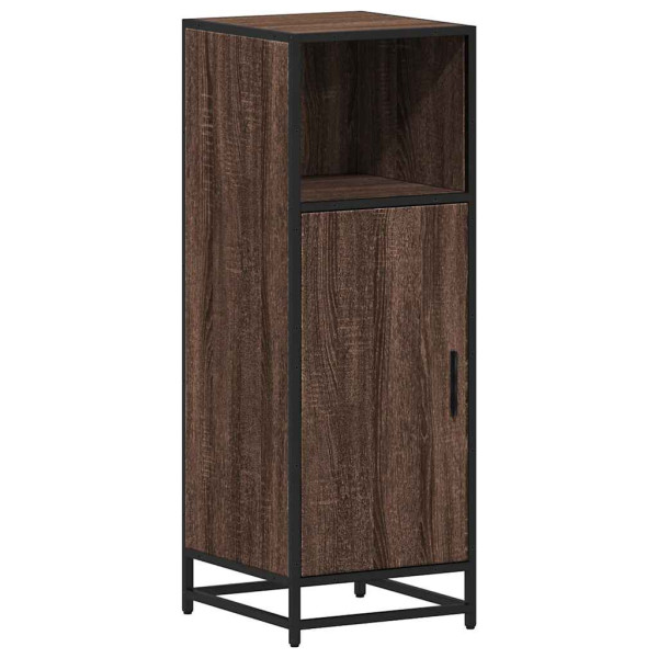 Armario de baño madera contrachapada roble marrón 35x37.5x100cm M 2