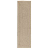 Alfombra ZIZUR apariencia yute interior exterior beige 80x250cm 2