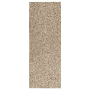 Alfombra ZIZUR apariencia yute interior exterior beige 80x200cm H