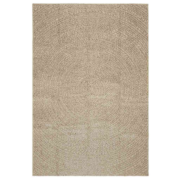Alfombra ZIZUR aspecto yute interior/exterior beige 140x200 cm M 2