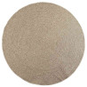Alfombra ZIZUR aspecto yute interior/exterior beige Ø 200 cm 2