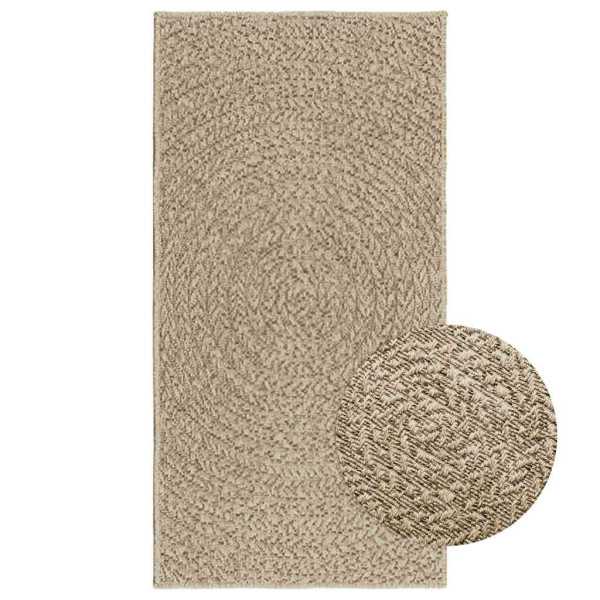 Alfombra ZIZUR apariencia yute interior exterior beige 60x110cm D