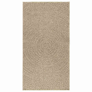 Alfombra ZIZUR apariencia yute interior exterior beige 80x150cm H