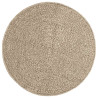 Alfombra ZIZUR aspecto yute interior/exterior beige Ø 90 cm 2