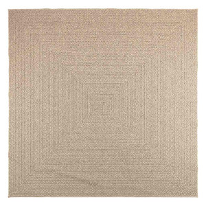 Alfombra ZIZUR aspecto yute interior/exterior beige 240x240 cm H