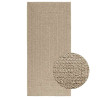 Alfombra ZIZUR aspecto yute interior/exterior beige 100x200 cm 1