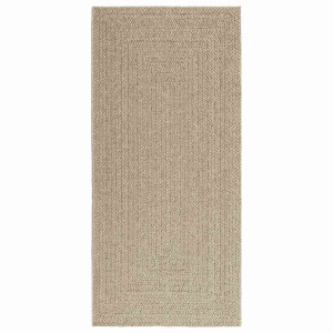 Alfombra ZIZUR aspecto yute interior/exterior beige 100x200 cm H